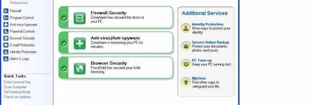ZoneAlarm Extreme Security 2012 screenshot
