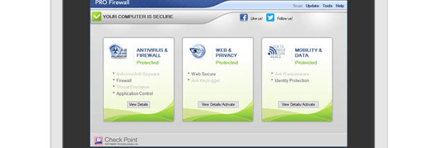 ZoneAlarm Free Antivirus + Firewall screenshot