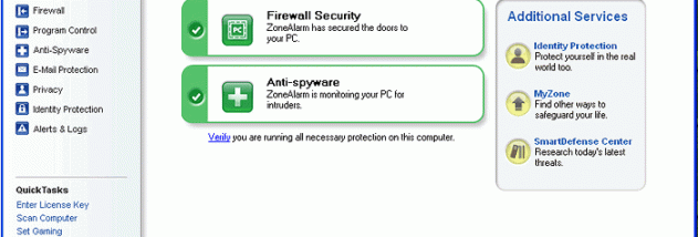 ZoneAlarm Pro Firewall 2012 screenshot