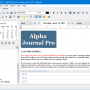Windows 10 - Alpha Journal Pro 6.0.3.0 screenshot