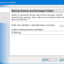 Windows 10 - Backup Outlook and Exchange Folders 4.21 screenshot