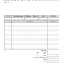 Blank Service Invoice Template