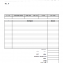 Blank Service Invoicing Template