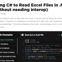 C# Read Excel File