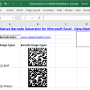 Excel Data Matrix 2D Barcode Generator