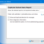 Duplicate Outlook Items Report