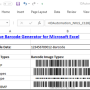 Excel Linear Barcode Generator