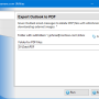 Windows 10 - Export Outlook to PDF 4.21 screenshot