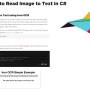 Windows 10 - How to Read Text from an Image in C# 2022.1.0 screenshot