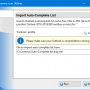 Windows 10 - Import Auto-Complete List for Outlook 5.1 screenshot