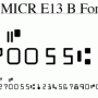 MICR E13B Match font