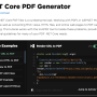 Windows 10 - Net Core PDF Generator 2022.3.5084 screenshot