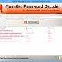 Windows 10 - Password Decoder for FlashGet 2.0 screenshot