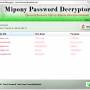 Windows 10 - Password Decryptor for Mipony 4.0 screenshot