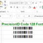 Windows 10 - PrecisionID Code 128 Fonts 2018 screenshot