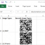 Windows 10 - QR Code Native Excel Barcode Generator 17.07 screenshot