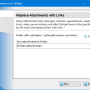 Windows 10 - Replace Attachments with Links 4.21 screenshot