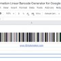 Sheets GS1 128 Barcode Script for Google