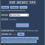 Windows 10 - Top Secret VPN for Windows 1.4.6 screenshot
