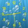 Underwater Clock Bubbles Screensaver