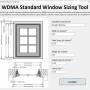 WDMA Standard Window Sizing Tool